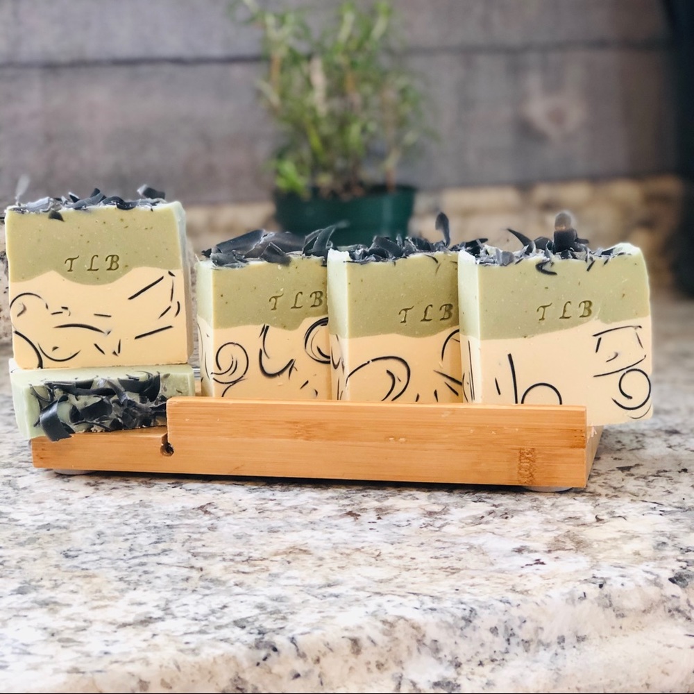 3Pk Mint Tea & Charcoal Goat Milk Lather Essential - Picture 2 of 3